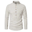 Camisa Masculina Gola Padre 100% Algodão – Conforto e Estilo