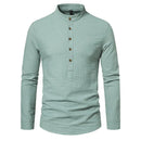 Camisa Masculina Gola Padre 100% Algodão – Conforto e Estilo