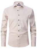 Camisa Social Masculina Elástica Slim Fit – Caimento Perfeito