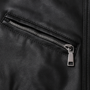 Jaqueta Masculina de Couro Nobre com Cinto Frontal